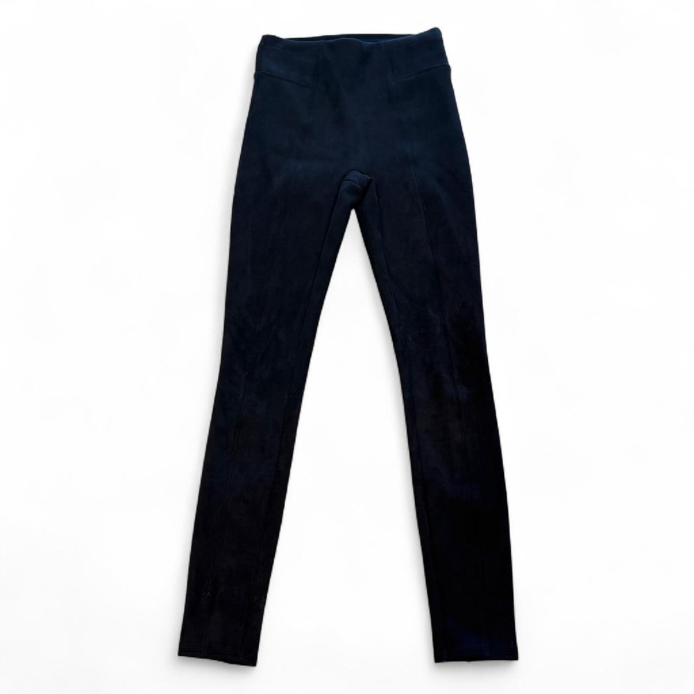 SPANX Navy Faux Suede Leggings
